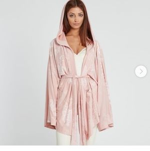 Fenty puma pink floral boxing robe not s